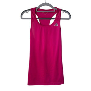 Pink Adidas Racerback Tank Top - Medium